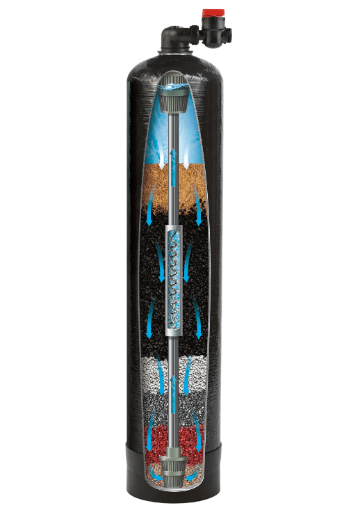 ECO X water filter cutaway