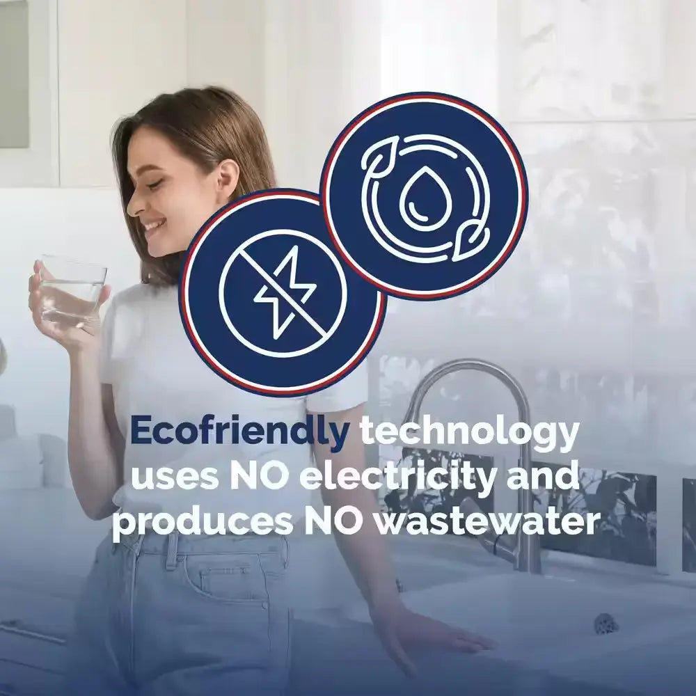 Ecofriendly technology uses NO electricity and produces NO wastewater
