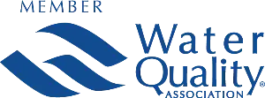 Water Quality Association member logo in blue on a white background.
